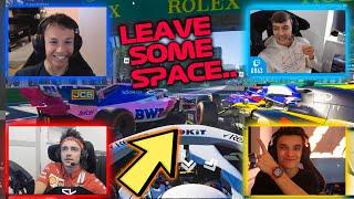 F1 Driver Plays Virtual F1 Game...