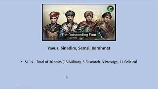 Best Viziers for Empire Power and Military Power : Game of Sultans