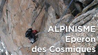 Eperon des Cosmiques voie Pierre Rébuffat alpinisme escalade montagne Chamonix Mont-Blanc