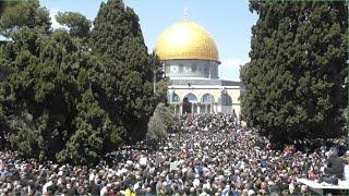 نقل شعائر خطبة وصلاة الجمعة من المسجد الأقصى المبارك  Live broadcast from the blessed Al-Aqsa Mosque