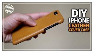 [Leather Craft] DIY Iphone leather case / How to make Leather phone case