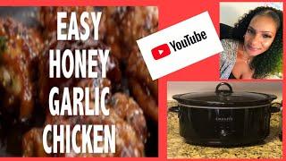 Slow Cooker Honey Garlic Chicken - Tasty