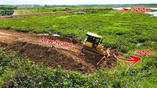 Update...! Build New Road With KOMATSU Dozer 39Px & Damp Truck 5Ton