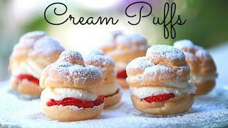 CREAM PUFFS Recipe | How to make homemade cream puffs | Choux Pastry Recipe