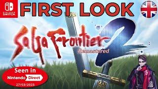 FIRST LOOK SAGA FRONTIER 2 REMASTERED NINTENDO SWITCH (NO COMMENT)