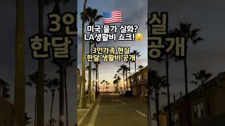 미국 이민 현실! LA에서 중산층으로 살려면?  생활비 공개#미국일상