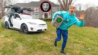 GAME MASTER ABANDONED TESLA CONTROLLED by PROJECT ZORGO (Testing Top Secret Spy Gadget Found)