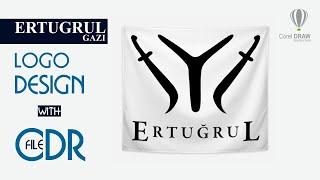 Logo Design Ertugrul Gazi With CDR File | How to make Ertugrul Gazi Logo | For Bike Sticker