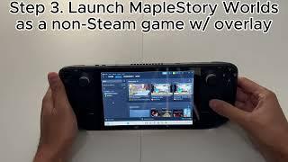 Playing MapleStory Artale on a Steam Deck