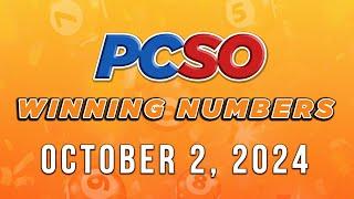 P36M Jackpot Grand Lotto 6/55, 2D, 3D, 4D, and Mega Lotto 6/45 | October 2, 2024