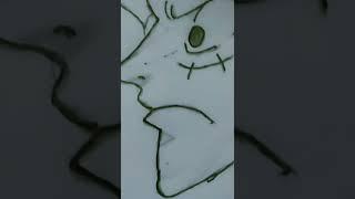 Arting by afroz luffy using haki step - by - step easy anime #afrozartz