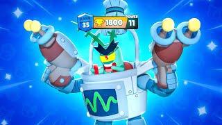 WORLD RECORD PUSH | DARRYL 1800@Gas-Brawlstars