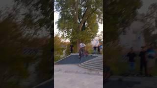BMX jam 360 DOWN THE STAIRS #rome #bmx #bike #tricks #fyp #fun #jam #360 #mtb #freestyle #rider