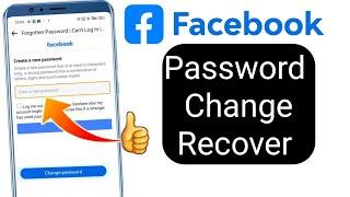 How to change recover facebook password