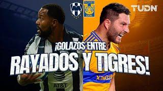 ¡LOS GIGANTES DEL NORTE! Golazos entre Rayados y Tigres en el Clásico Regio | TUDN