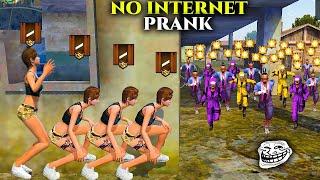No Internet Prank | FREE FIRE FUNNY GAMEPLAY | NADIYA FF
