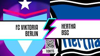 Live | FC Viktoria Berlin vs. Hertha BSC | Berlin Derby ️