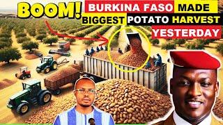 Ibrahim Traore speaks as Burkina Faso's farmers achieve a historic potato harvest!