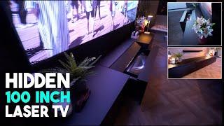 The Incredible Hidden 100 Inch Laser TV the Ultimate TV Set Up