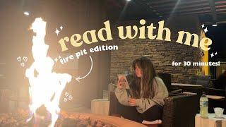 real time read with me  (30 minutes of reading with music & crackling fire)