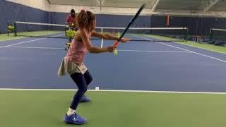 8 Year old Tennis Prodigy                        (hitting forehand )