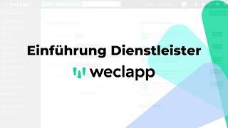 weclapp Einführung Dienstleister