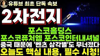 [2차전지 전망] 포스코홀딩스 포스코퓨처엠 포스코인터내셔널 주가전망, 중국 때문에 '벤츠 삼각별'도 무너졌다. 중국 저가 공세 반드시 막아야 한다.