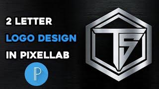 How to Make 2 Letter Logo Design in Pixellab || TS Logo Design