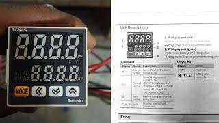 Autonics TCN4S Temperature controller PID wiring and Programming in hindi |