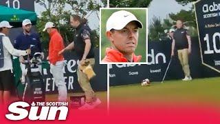 Bizarre moment fan takes Rory McIlroy’s club in front of ace at Scottish Open