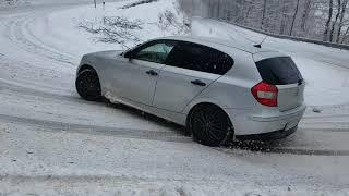 BMW e87 snow drift