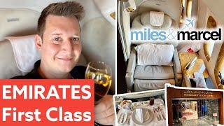 Luxus pur!? Emirates First Class · Boeing 777 · Miles & Marcel
