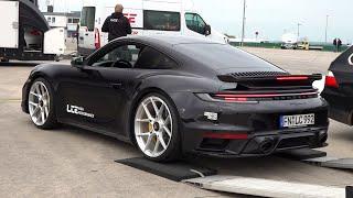 900HP Porsche 992 Turbo S LCE Performance ES800 - Sounds, Unloading, Drag Racing, VMax 305 KM/H!