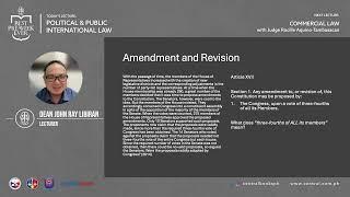 Political & Public International Law Pre-Week Lecture with Dean John Ray Libiran ️