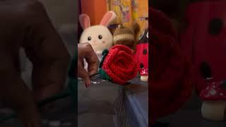 Crochet rose flower   #crochet #crochetflower #rose