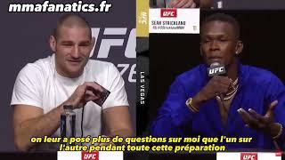 Le trashtalk entre Sean Strickland et Israel Adesanya à l'UFC 276  (Traduction française)