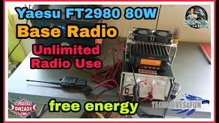 Yaesu FT2980 80W | Base Radio | UNLIMITED RADIO USE | free energy #TechMoves4Fun