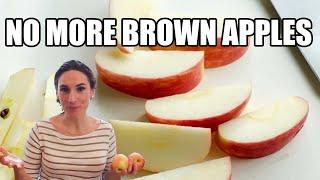 How to Keep Apples from Turning Brown in the Lunchbox +  Homemade Apple Cups