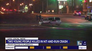 Deadly crash in Las Vegas leaves 2 young people dead