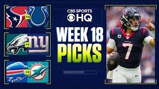 NFL Week 18 BETTING PREVIEW: Expert Picks For EVERY GAME I CBS Sports