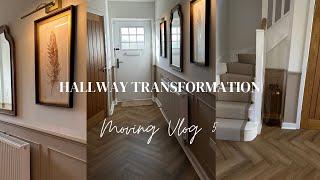 Moving vlog 5! Hallway transformation, panelling, Valspar paint