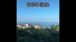 양양 숙소에서