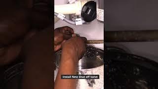 How to Remove and Replace a Leaky Shut off Valve - #Shorts - #short| DIY Power Couple