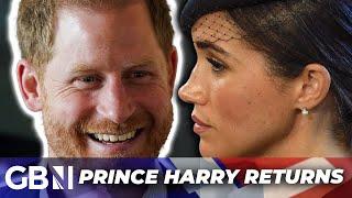 Prince Harry’s smile RETURNS as he spends time away from Meghan Markle