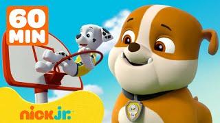 Rubble & PAW Patrol Race to the Finish Line & Play Sports! | 1 Hour | Rubble & Crew