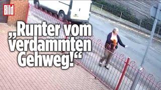 Frau drängt Radfahrerin von Gehweg – tot!