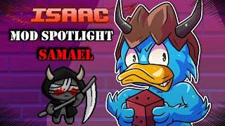 SAMAEL IN ISAAC! | Binding of Isaac Mod Spotlight! #2 | Let's Play Binding of Isaac Afterbirth Plus!