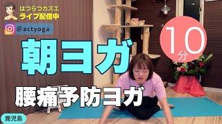 【毎日10分】朝ヨガオンライン 腰痛予防ヨガ