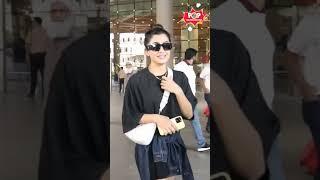 #RashmikaMandanna was #spotted at the #airport in her #bubbly style. || PoP Bollywood.Com ||