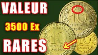 3 Pièces Françaises RARES de 10 CENTIMES MARIANNE !